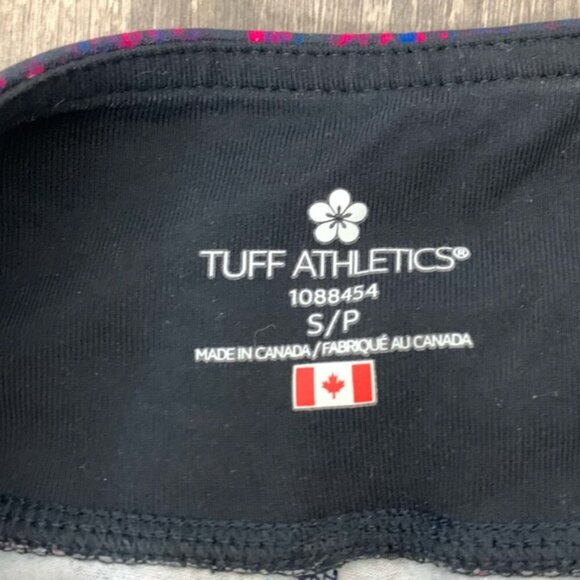 Tuff Athletics Women’s Capri Cropped Leggings Purple Activewear Speckled print S - Picture 11 of 12